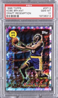 1996/97 Topps Draft Redemption #DP13 Kobe Bryant Rookie Card – PSA GEM MT 10